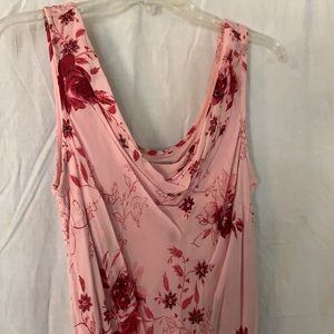 Pink, tea length dress, women’s size 12